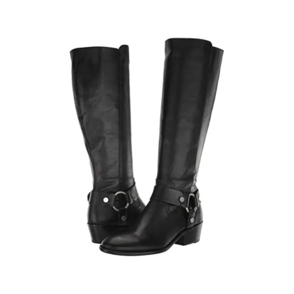 FRYE - CARSON HARNESS TALL BOOT - BLACK SIZE 10